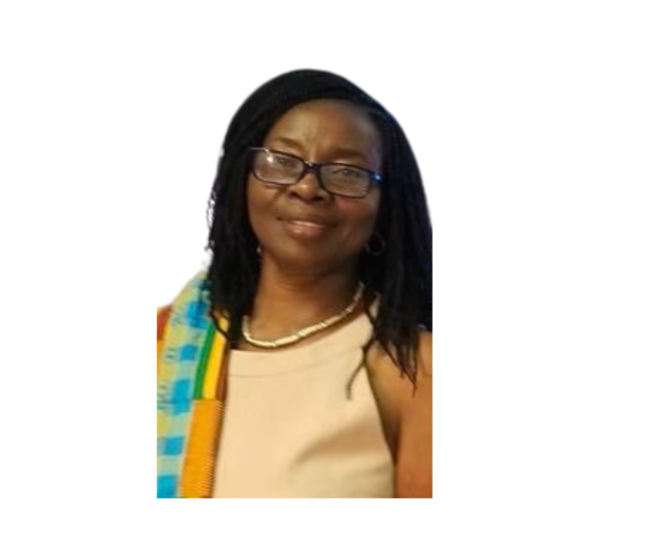 A woman with long hair wearing glasses and a yellow scarf.